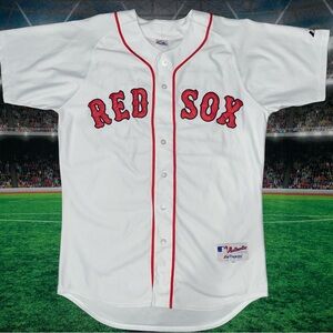 Boston Red Sox Kevin Youkilis #20 Vintage Majestic Jersey Sz 52 Preowned Mens